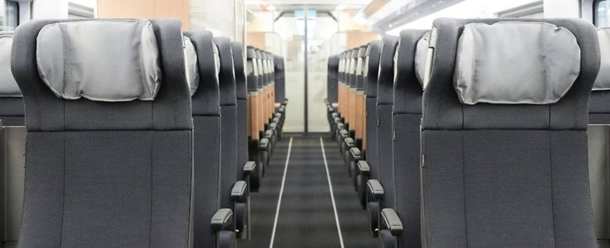 Deutsche Bahn Wohnzimmergefühl bei 300 km/h: erster ICE mit neuem Innendesign jetzt auf der Schiene